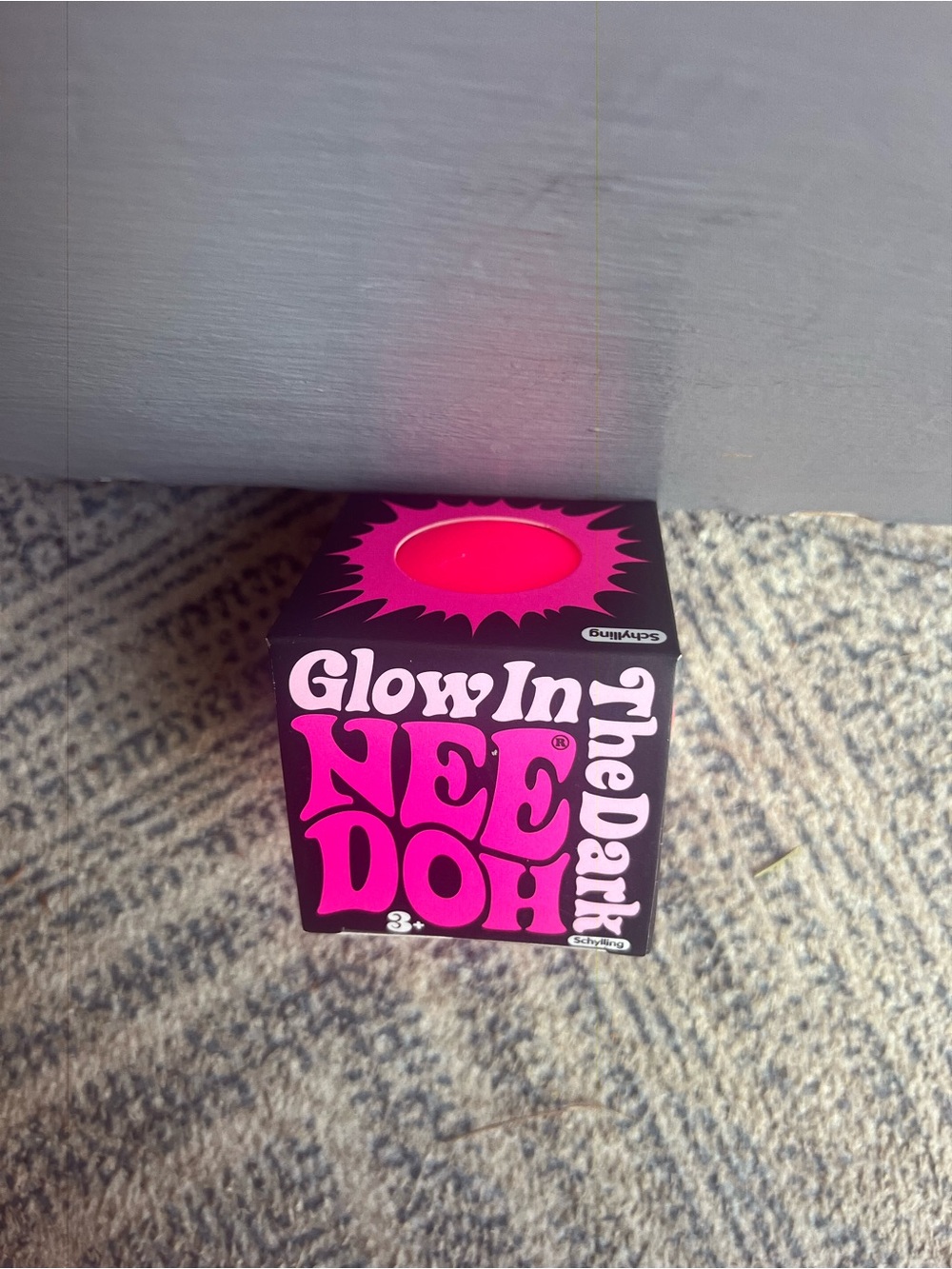 NeeDoh Glow in the Dark Neon Pink Stress Ball